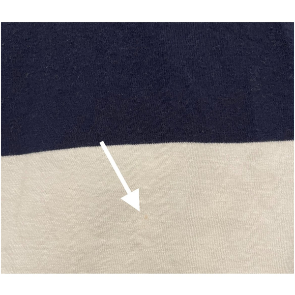 MADEWELL Striped Antique White Navy Blouse - Picture 5 of 5